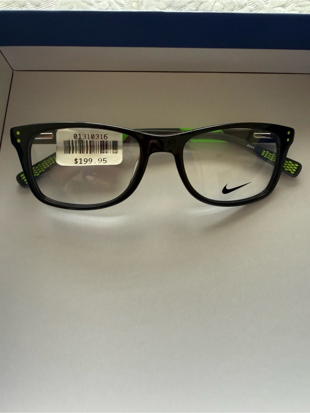 Nike kids Black and Neon Green glasses